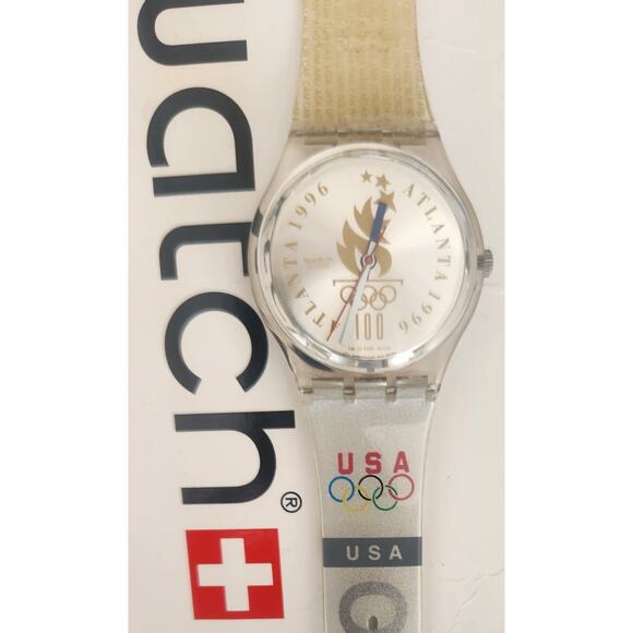 Swatch watch OLYMPIC ATHLETES USA GZ150AJ 1996 Olympic Specials New old stock - Picture 7 of 11